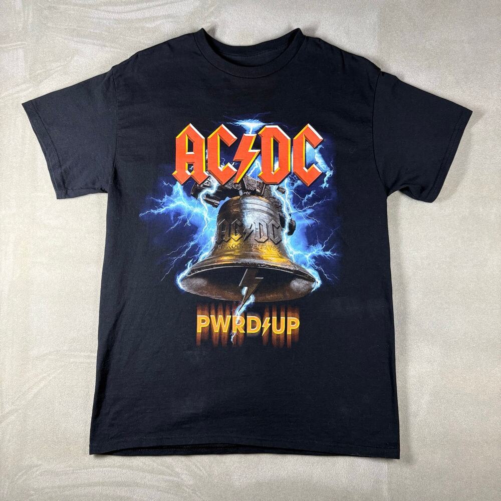 ACDC PWR UP‎ Tour 2025 Band T Shirt Black Rock Concert Graphic Men’s Medium